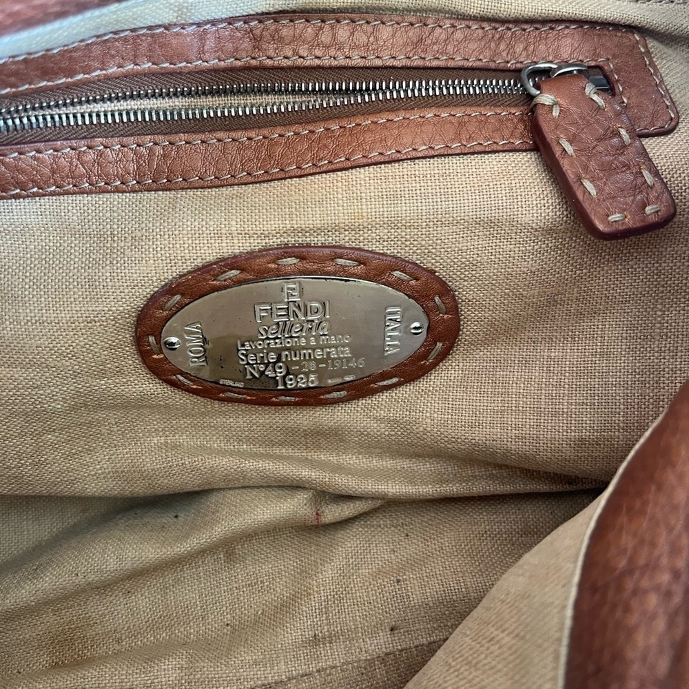 Authentic Copper Fendi Villa Borghese Selleria Bag - Picture 6 of 11